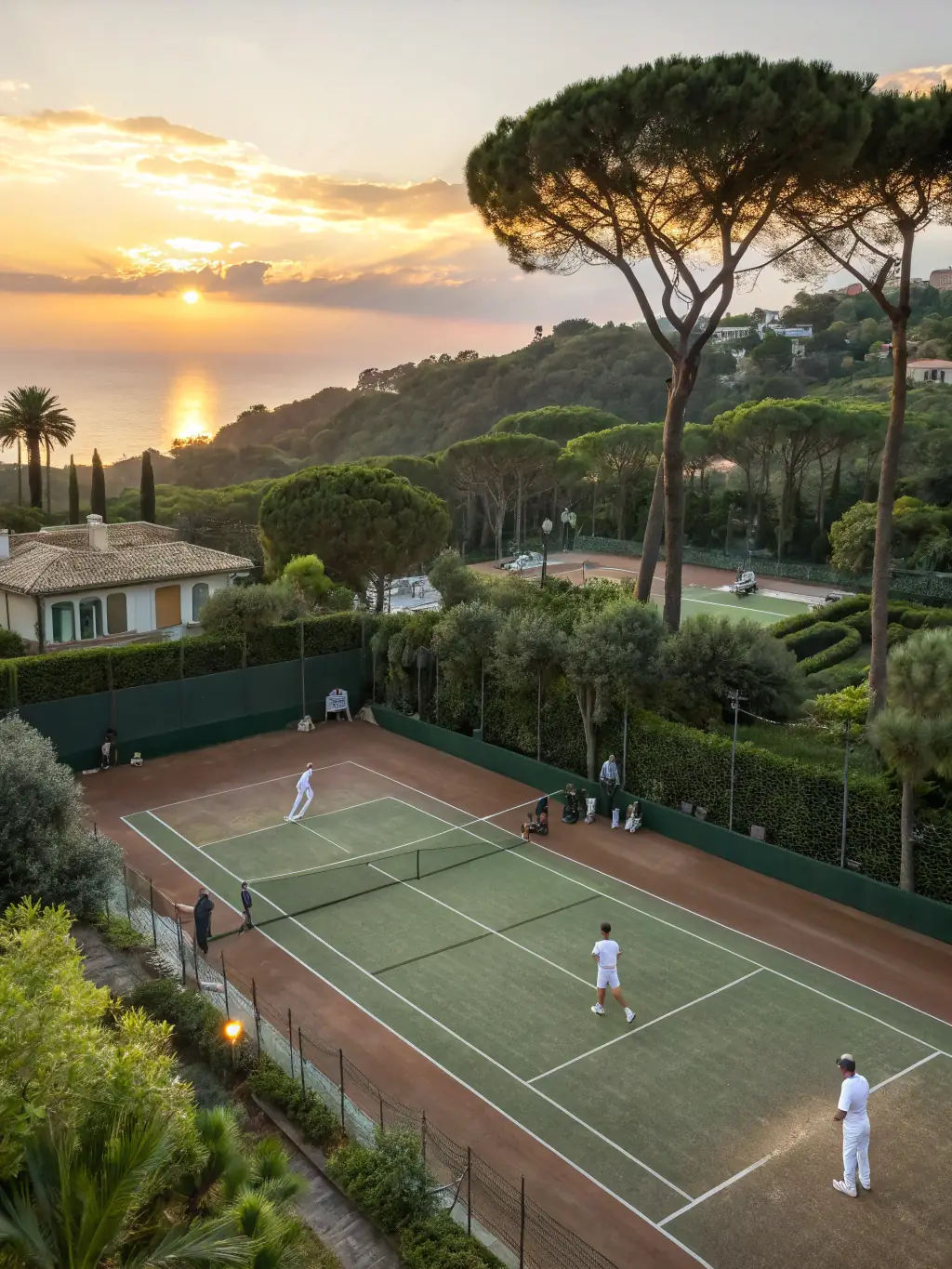 An image showcasing the well-maintained tennis courts and facilities at MTSTA.T.C, highlighting the club's commitment to providing excellent playing conditions.